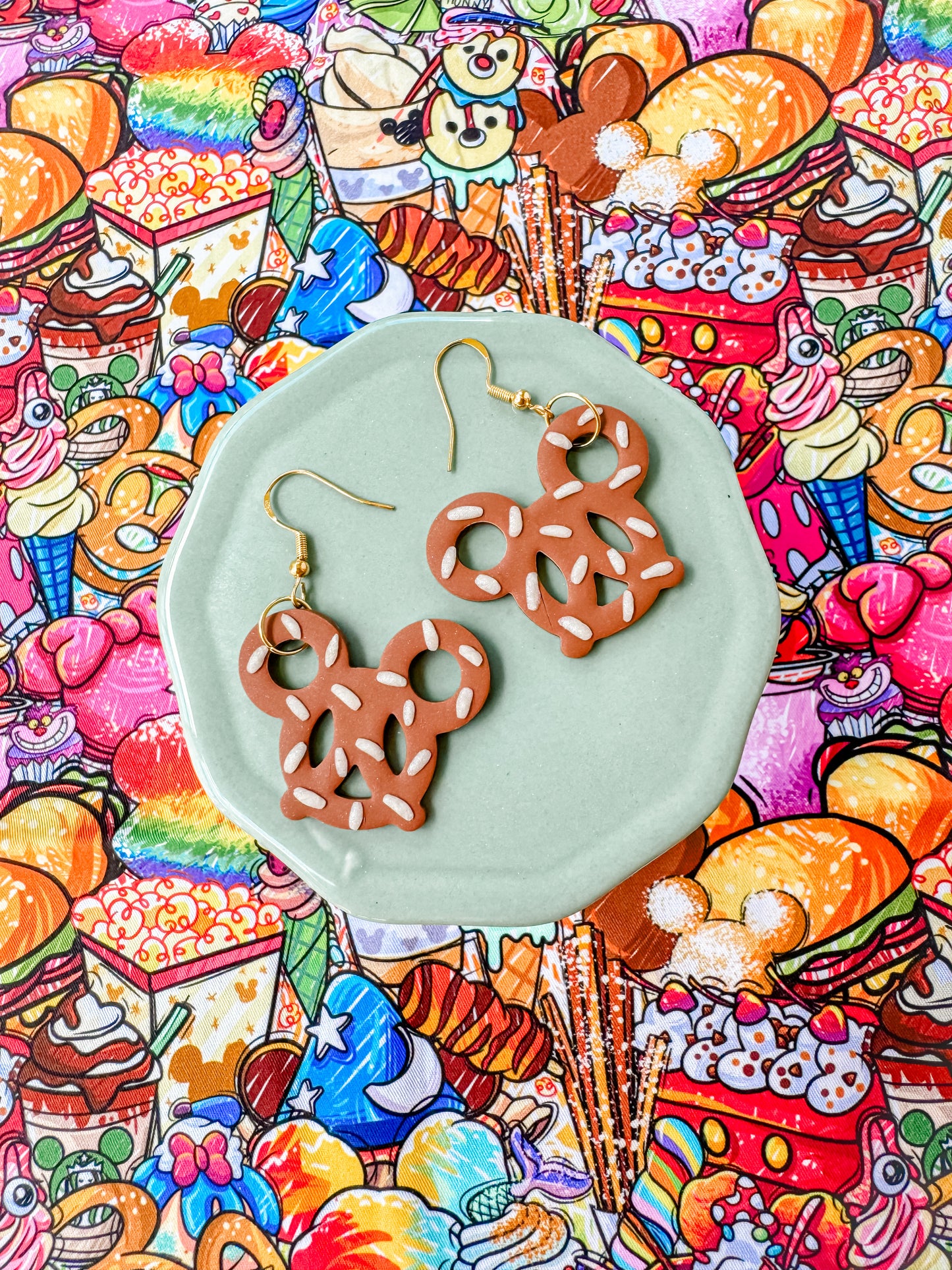 Large Mouse Pretzel Dangles