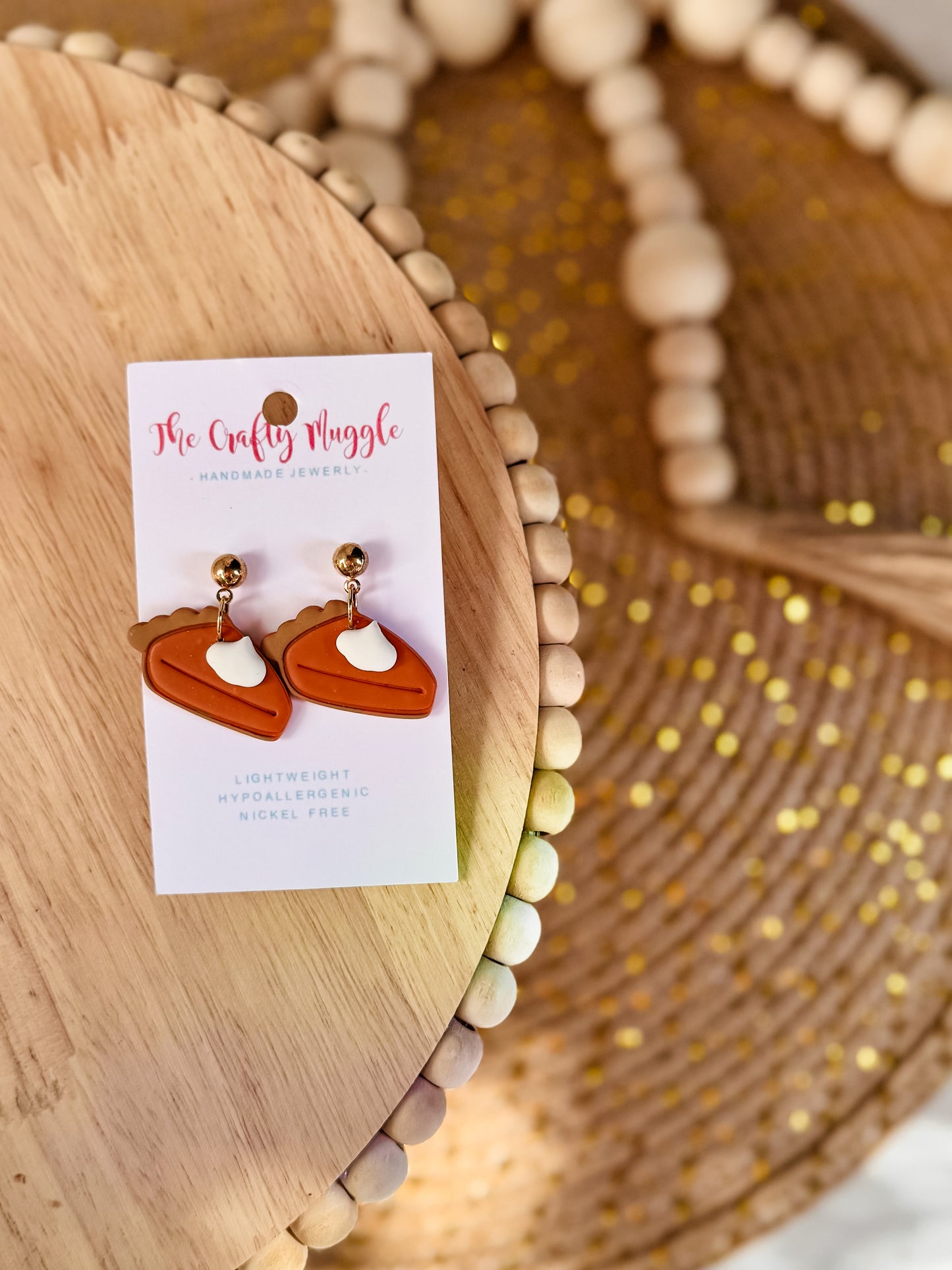 Pie Earrings