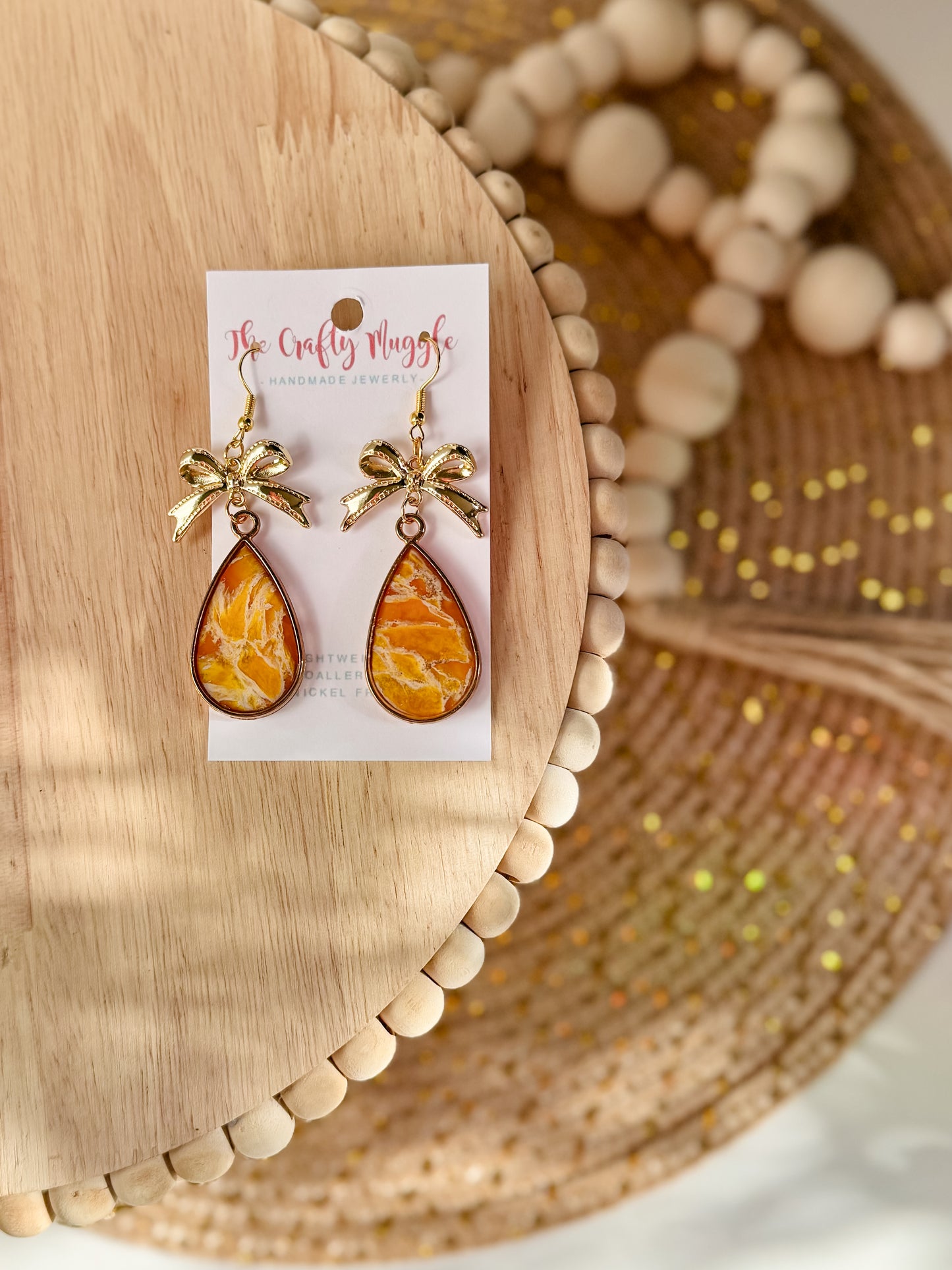 Yellow Translucent Teardrops