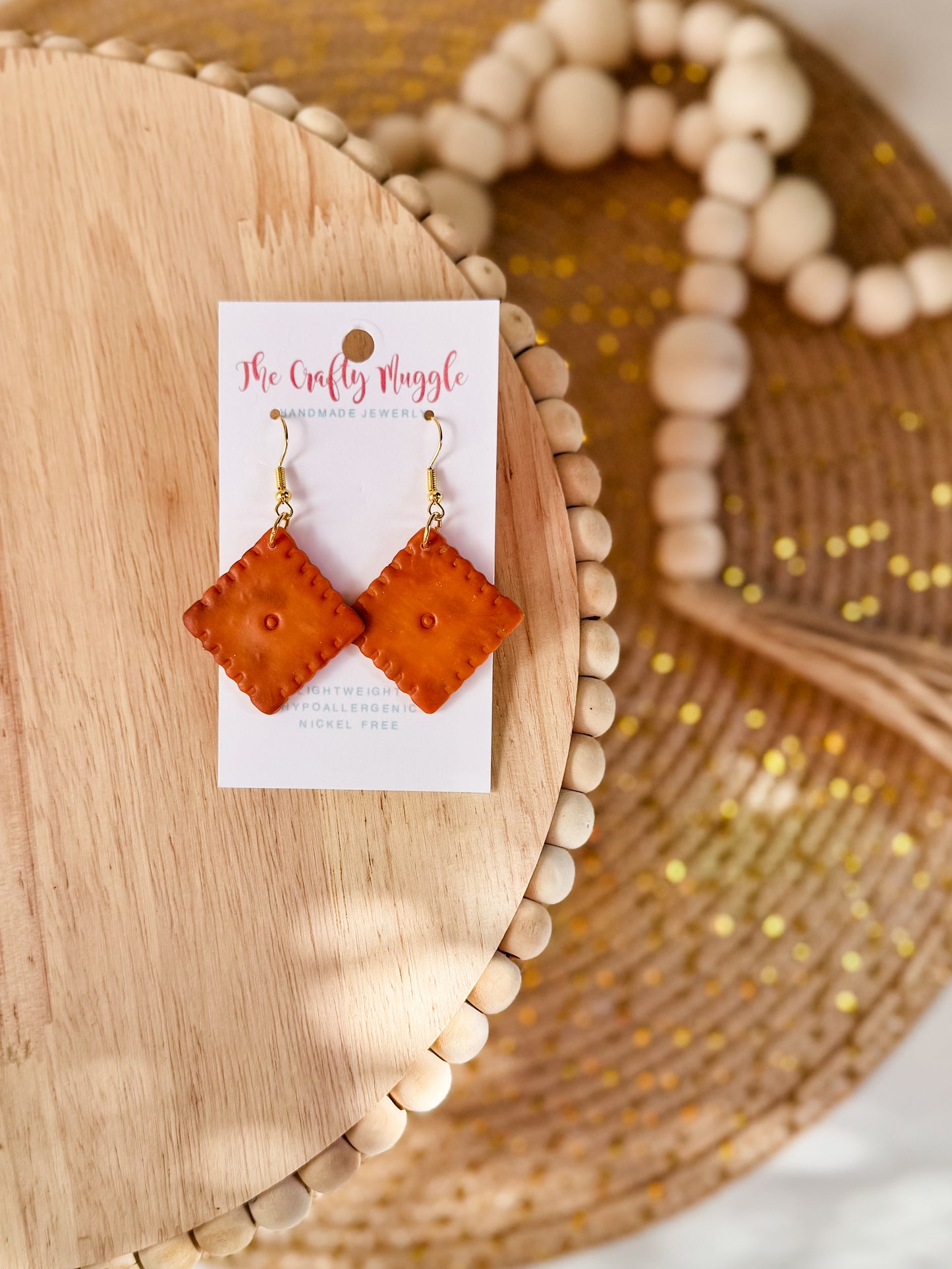 Cheez-It Earrings