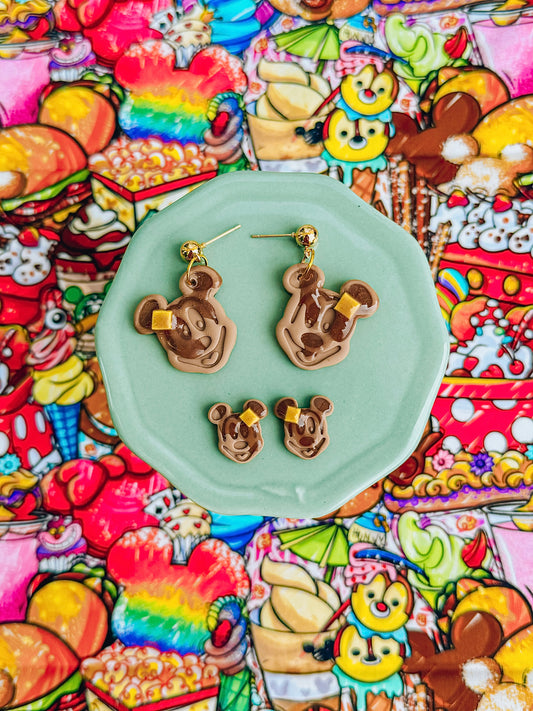Mouse Waffle Earrings