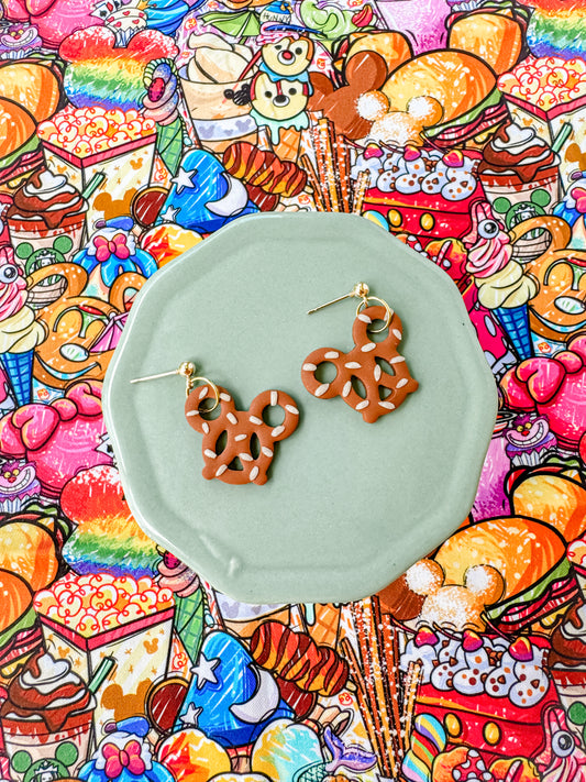 Small Mouse Pretzel Dangles