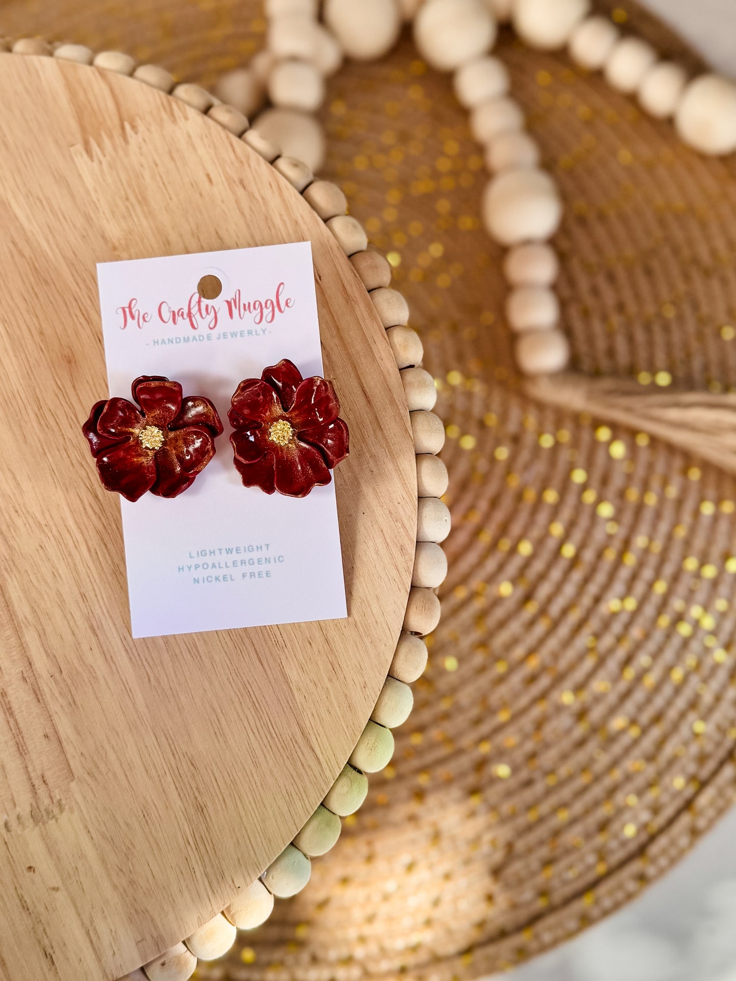 Floral Oversized Studs