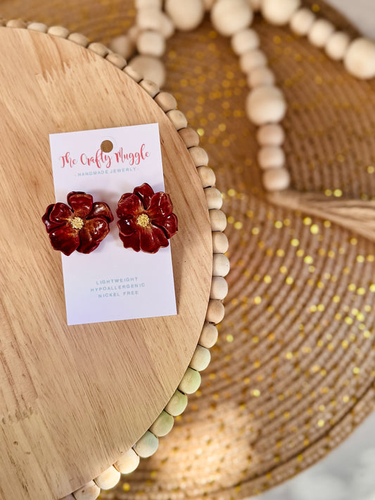 Floral Oversized Studs