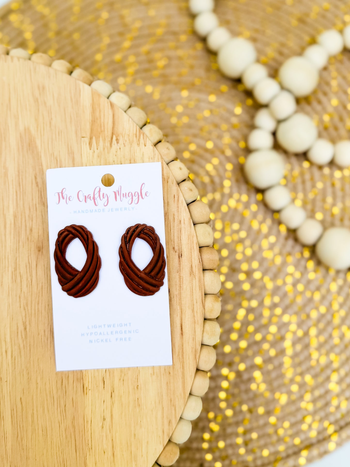 Wrapped Rattan Studs