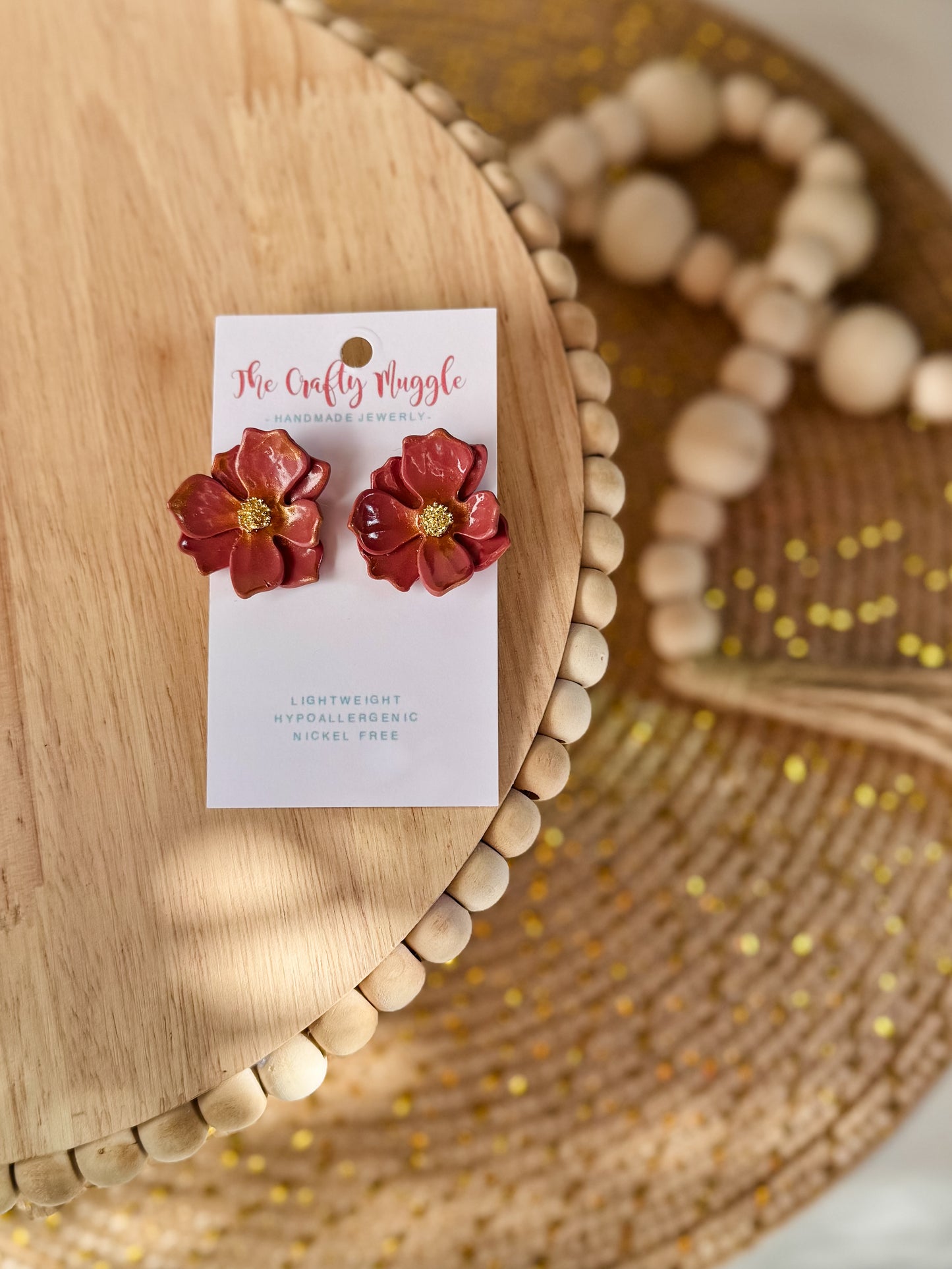 Floral Oversized Studs