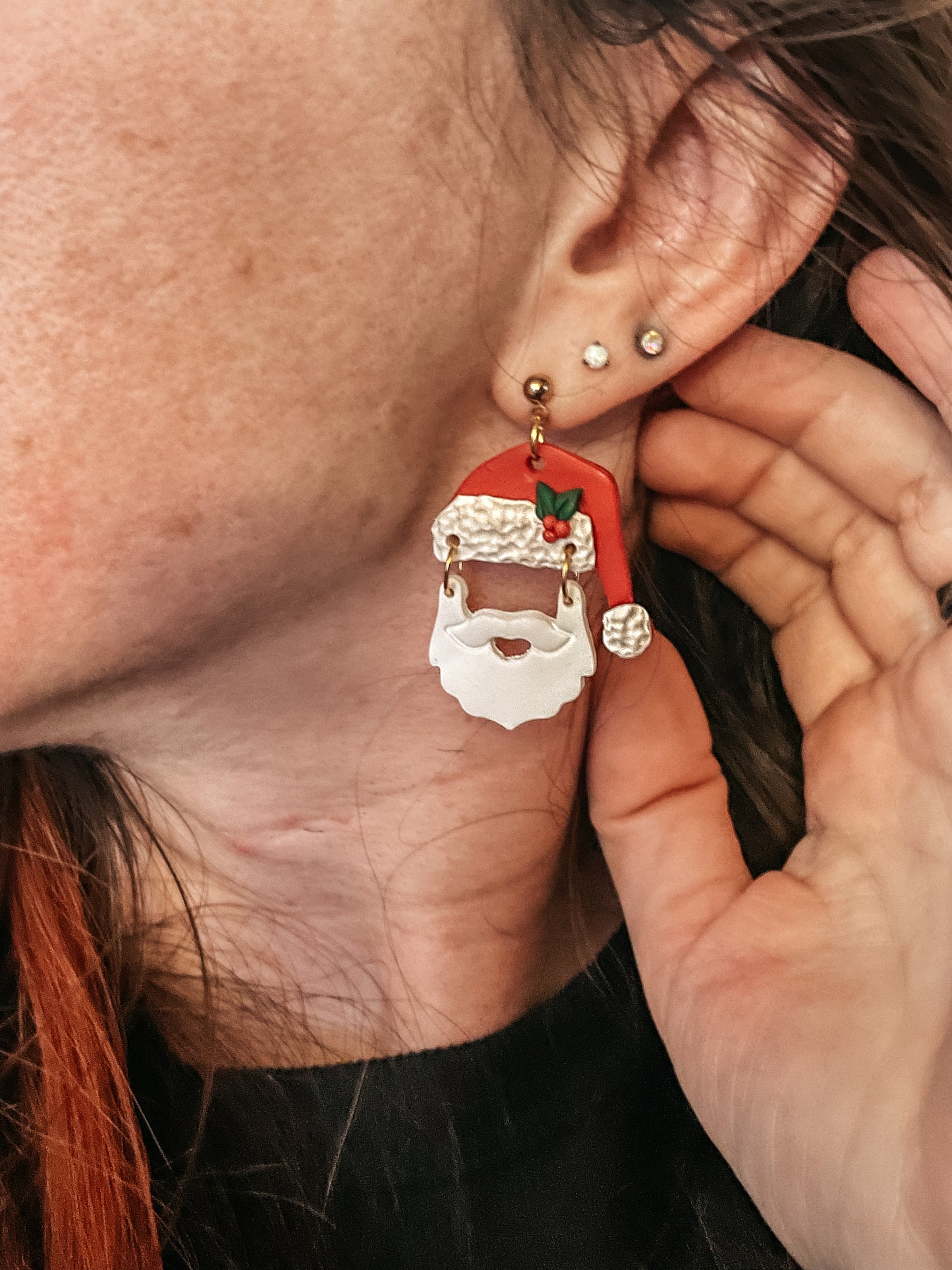 Santa Earrings