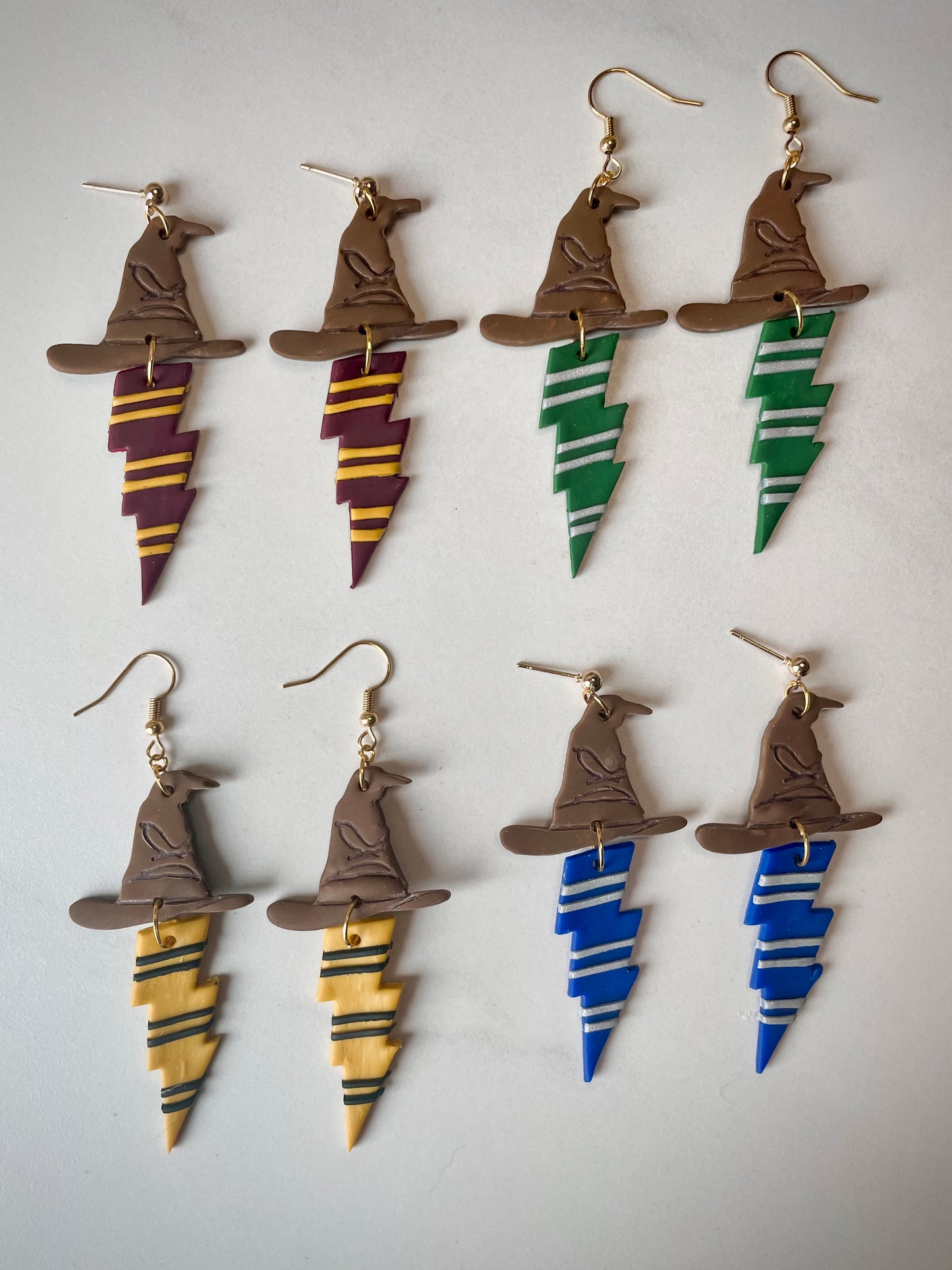 Sorting Hat House Color Earrings